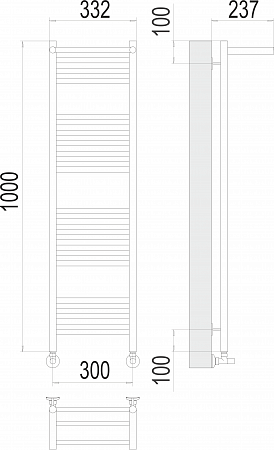 Аврора с/п П20 300х1000 Полотенцесушитель  TERMINUS Рыбинск - фото 3