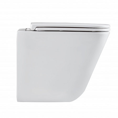 Подвесной унитаз безободковый Terminus Ватикан Monolit 490х340 белый Рыбинск - фото 4