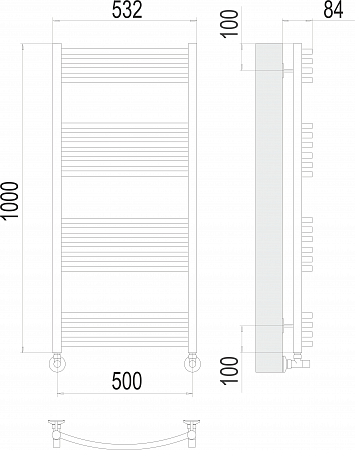 Классик П20 500х1000 Полотенцесушитель  TERMINUS Рыбинск - фото 3